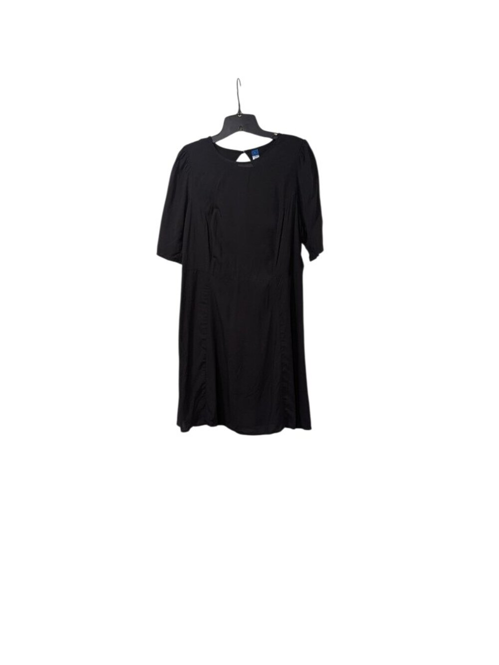 Old Navy NWT Black Button Back Short Sleeve T-Shirt Dress Minimalist Sz L